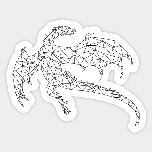 Dragon Geometric 1 Sticker by SpareFilm